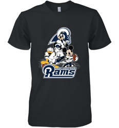 Mickey Mouse Los Angeles Rams NFL Football Gifts Men's Premium T-Shirt