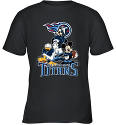Mickey Mouse Tennessee Titans NFL Football Gifts Youth T-Shirt