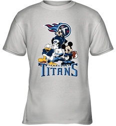 Mickey Mouse Tennessee Titans NFL Football Gifts Youth T-Shirt