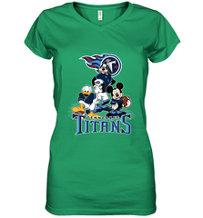 Mickey Mouse Tennessee Titans NFL Football Gifts Women's V-Neck T-Shirt Women's V-Neck T-Shirt - Havanatees