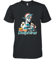 Mickey Mouse Miami Dolphins NFL Football Gifts Men's Premium T-Shirt Men's Premium T-Shirt - Havanatees