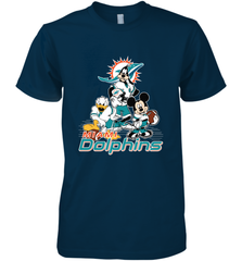 Mickey Mouse Miami Dolphins NFL Football Gifts Men's Premium T-Shirt Men's Premium T-Shirt - Havanatees