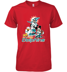 Mickey Mouse Miami Dolphins NFL Football Gifts Men's Premium T-Shirt Men's Premium T-Shirt - Havanatees