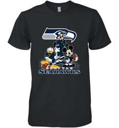 Mickey Mouse Seattle Seahawks NFL Football Gifts Men's Premium T-Shirt