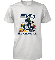 Mickey Mouse Seattle Seahawks NFL Football Gifts Men's Premium T-Shirt