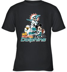 Mickey Mouse Miami Dolphins NFL Football Gifts Youth T-Shirt Youth T-Shirt - Havanatees