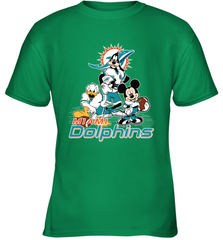 Mickey Mouse Miami Dolphins NFL Football Gifts Youth T-Shirt Youth T-Shirt - Havanatees