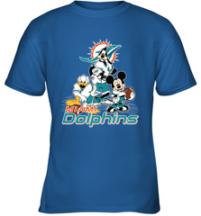 Mickey Mouse Miami Dolphins NFL Football Gifts Youth T-Shirt Youth T-Shirt - Havanatees
