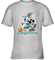 Mickey Mouse Miami Dolphins NFL Football Gifts Youth T-Shirt Youth T-Shirt - Havanatees