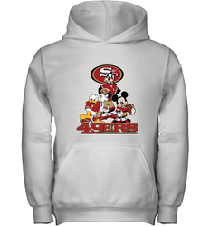 Mickey Mouse San Francisco 49ers NFL Football Gifts Youth Hooded Sweatshirt