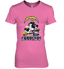 Mickey Mouse Los Angeles Chargers NFL Football Gifts Women's Premium T-Shirt Women's Premium T-Shirt - Havanatees