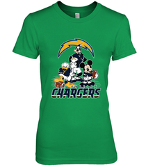 Mickey Mouse Los Angeles Chargers NFL Football Gifts Women's Premium T-Shirt Women's Premium T-Shirt - Havanatees