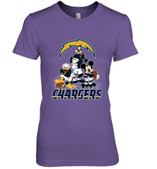 Mickey Mouse Los Angeles Chargers NFL Football Gifts Women's Premium T-Shirt Women's Premium T-Shirt - Havanatees