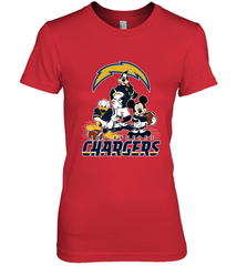 Mickey Mouse Los Angeles Chargers NFL Football Gifts Women's Premium T-Shirt Women's Premium T-Shirt - Havanatees