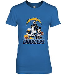 Mickey Mouse Los Angeles Chargers NFL Football Gifts Women's Premium T-Shirt Women's Premium T-Shirt - Havanatees