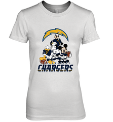 Mickey Mouse Los Angeles Chargers NFL Football Gifts Women's Premium T-Shirt Women's Premium T-Shirt - Havanatees