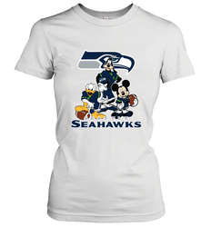 Mickey Mouse Seattle Seahawks NFL Football Gifts Women's T-Shirt