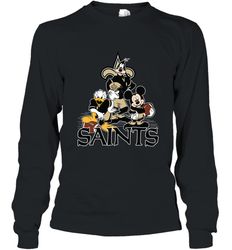 Mickey Mouse New Orleans Saints NFL Football Gifts Long Sleeve T-Shirt