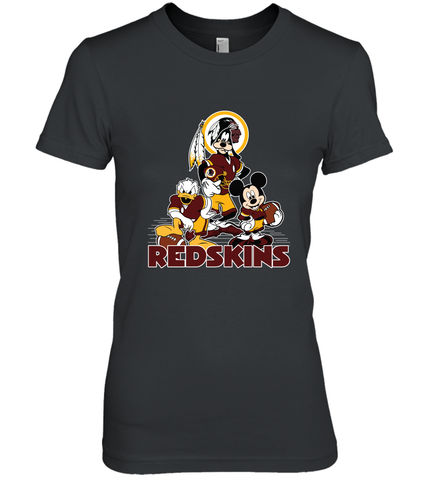 Mickey Mouse Washington Redskins Football Gifts Women's Premium T-Shirt Women's Premium T-Shirt / Black / XS Women's Premium T-Shirt - Havanatees