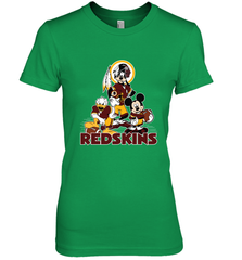 Mickey Mouse Washington Redskins Football Gifts Women's Premium T-Shirt Women's Premium T-Shirt - Havanatees
