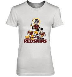 Mickey Mouse Washington Redskins Football Gifts Women's Premium T-Shirt