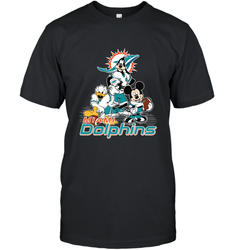 Mickey Mouse Miami Dolphins NFL Football Gifts Men's T-Shirt