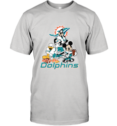 Mickey Mouse Miami Dolphins NFL Football Gifts Men's T-Shirt