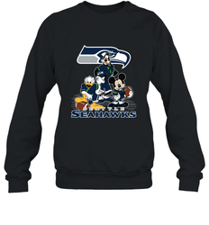 Mickey Mouse Seattle Seahawks NFL Football Gifts Crewneck Sweatshirt