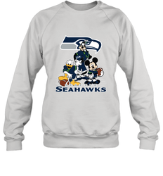 Mickey Mouse Seattle Seahawks NFL Football Gifts Crewneck Sweatshirt