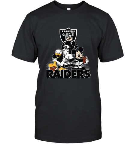 Mickey Mouse Oakland Raiders NFL Football Gifts Men's T-Shirt Men's T-Shirt / Black / S Men's T-Shirt - Havanatees