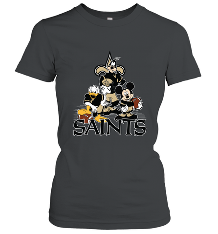 Mickey Mouse New Orleans Saints NFL Football Gifts Women's T-Shirt Women's T-Shirt / Black / S Women's T-Shirt - Havanatees
