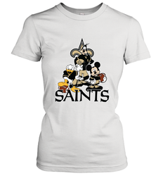 Mickey Mouse New Orleans Saints NFL Football Gifts Women's T-Shirt