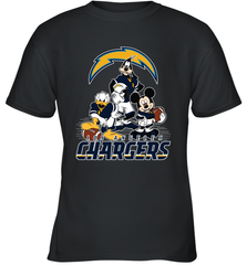 Mickey Mouse Los Angeles Chargers NFL Football Gifts Youth T-Shirt Youth T-Shirt - Havanatees