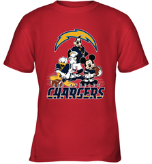 Mickey Mouse Los Angeles Chargers NFL Football Gifts Youth T-Shirt Youth T-Shirt - Havanatees