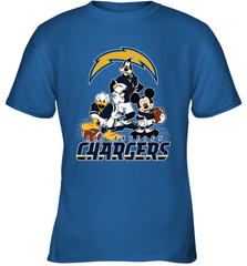 Mickey Mouse Los Angeles Chargers NFL Football Gifts Youth T-Shirt Youth T-Shirt - Havanatees