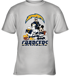 Mickey Mouse Los Angeles Chargers NFL Football Gifts Youth T-Shirt