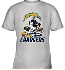 Mickey Mouse Los Angeles Chargers NFL Football Gifts Youth T-Shirt Youth T-Shirt - Havanatees