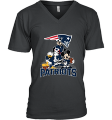 Mickey Mouse New England Patriots NFL Football Gifts Men's V-Neck T-Shirt Men's V-Neck T-Shirt - Havanatees