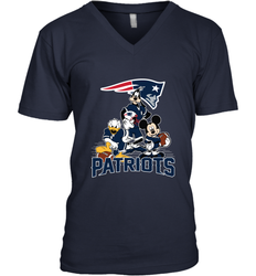 Mickey Mouse New England Patriots NFL Football Gifts Men's V-Neck T-Shirt