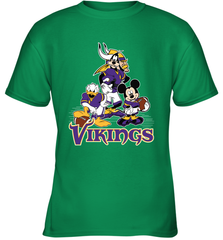 Mickey Mouse Minnesota Vikings NFL Football Gifts Youth T-Shirt Youth T-Shirt - Havanatees