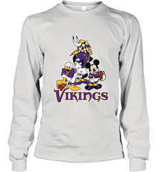 Mickey Mouse Minnesota Vikings NFL Football Gifts Long Sleeve T-Shirt