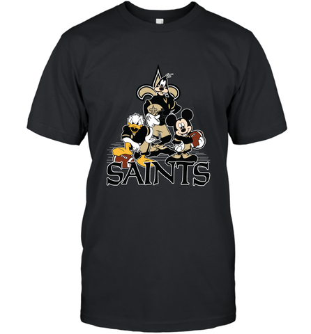 Mickey Mouse New Orleans Saints NFL Football Gifts Men's T-Shirt Men's T-Shirt / Black / S Men's T-Shirt - Havanatees