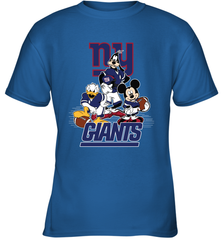 Mickey Mouse New York Giants NFL Football Gifts Youth T-Shirt Youth T-Shirt - Havanatees