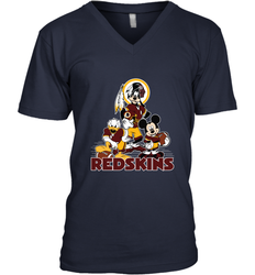 Mickey Mouse Washington Redskins Football Gifts Men's V-Neck T-Shirt
