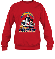 Mickey Mouse Los Angeles Chargers NFL Football Gifts Crewneck Sweatshirt Crewneck Sweatshirt - Havanatees