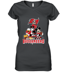 Mickey Mouse Tampa Bay Buccaneers NFL Football Gifts Women's V-Neck T-Shirt