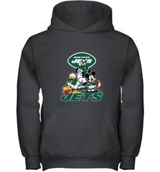 Mickey Mouse New York Jets NFL Football Gifts Youth Hooded Sweatshirt