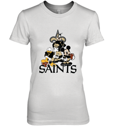 Mickey Mouse New Orleans Saints NFL Football Gifts Women's Premium T-Shirt