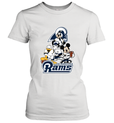 Mickey Mouse Los Angeles Rams NFL Football Gifts Women's T-Shirt