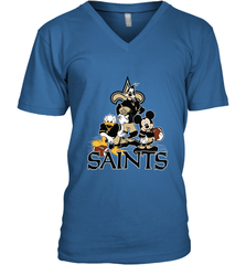 Mickey Mouse New Orleans Saints NFL Football Gifts Men's V-Neck T-Shirt Men's V-Neck T-Shirt - Havanatees